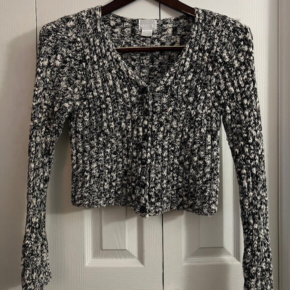 Moda International Marled Knit Button-Front Cardigan - Picture 1 of 7